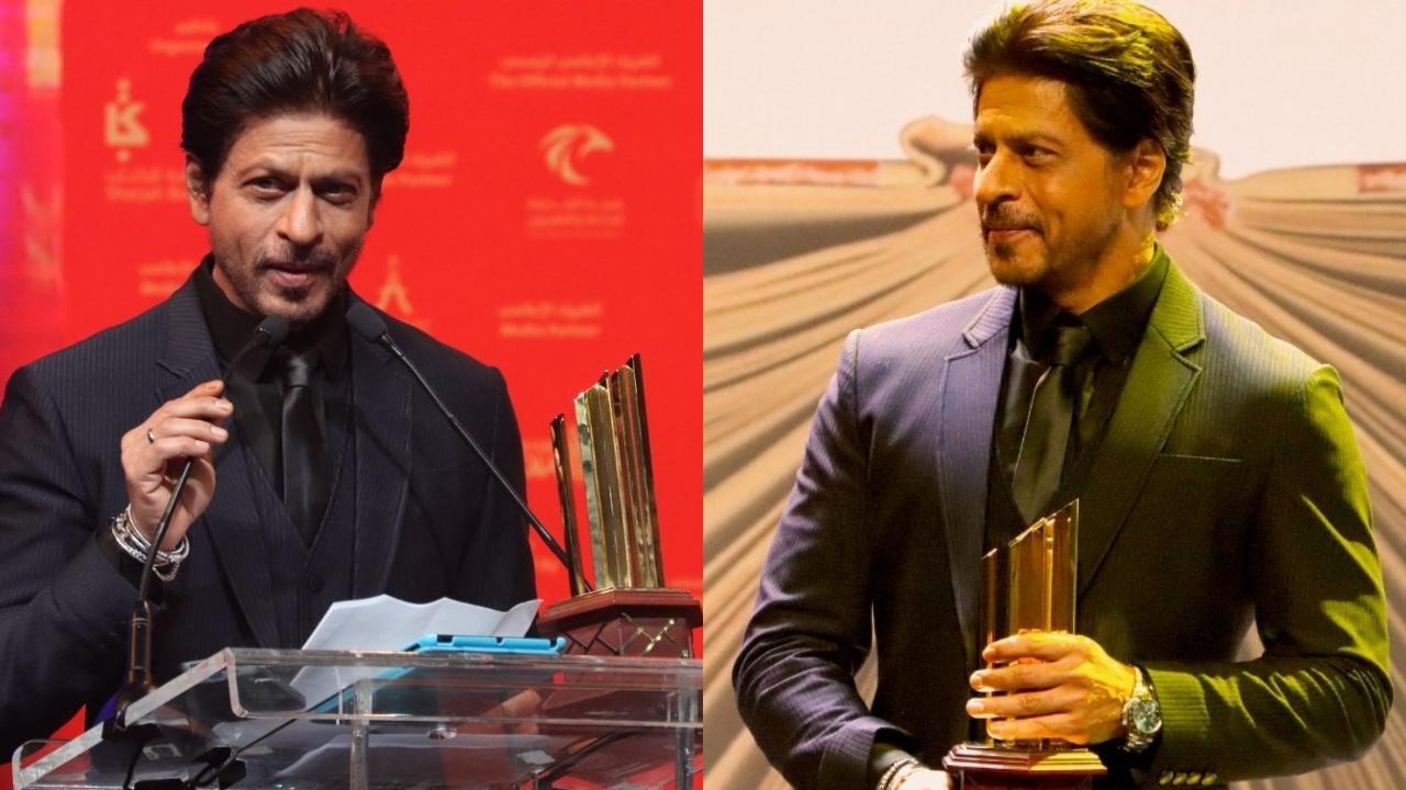 Shah Rukh Khan receives award in Sharjah, bowls over audience with iconic his pose, dialogues